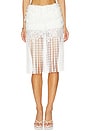 view 1 of 6 JUPE FRINGE in White