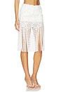 view 2 of 6 JUPE FRINGE in White