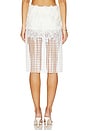 view 4 of 6 JUPE FRINGE in White