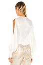 view 4 of 5 Silk Shirt Bustier in White