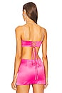 view 3 of 5 Strap Diamante Top in Pink