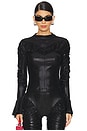 view 1 of 4 Lurex Top in Black