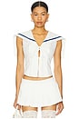 view 1 of 4 Sailor Corset Top in White
