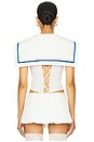 view 3 of 4 Sailor Corset Top in White