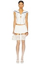 view 4 of 4 Sailor Corset Top in White