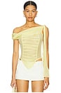 view 1 of 5 Chiffon Top in Pastel Yellow
