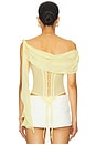 view 4 of 5 Chiffon Top in Pastel Yellow
