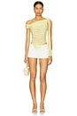 view 5 of 5 Chiffon Top in Pastel Yellow