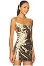 view 2 of 5 Ling Gold Croc Corset in Gold