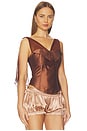 view 2 of 4 Kemle Corset Top in Brown