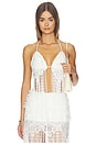 view 1 of 4 FRINGE トップ in White