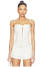 view 1 of 5 Yun Tassel Knot Corset Top in Ivory
