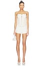 view 5 of 5 Yun Tassel Knot Corset Top in Ivory