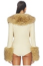 view 5 of 5 Lily Deep V Bodysuit in Cream