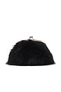view 3 of 5 Ks Faux Fur Clutch in Black