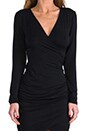 view 5 of 5 Long Sleeve Cross Dress in Black