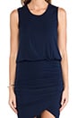 view 4 of 4 Wrap Skirt Tank Dress in Navy