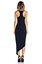 view 3 of 4 Asymmetrical Racerback Maxi Dress in Black