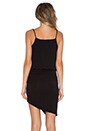 view 3 of 4 Asymmetrical Cami Dress in Black