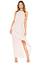 view 1 of 3 Halter Wrap Ruffle Maxi Dress in Radiance