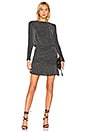 view 1 of 4 Drape Skirt Long Sleeve Mini Dress in Glam