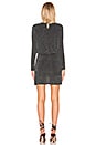 view 3 of 4 Drape Skirt Long Sleeve Mini Dress in Glam