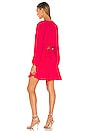 view 3 of 3 Tie Waist Surplice Mini Dress in Desire