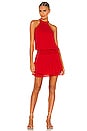 view 1 of 3 Smocked Waist Halter Mini Dress in Affair
