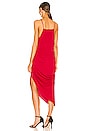 view 3 of 3 Draped Midi Dress in Red