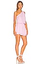 view 2 of 3 One Shoulder Ruffle Mini Dress in Lavender