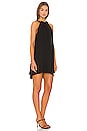 view 2 of 4 Ruched Ruffle Shift Dress in Black