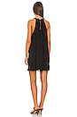 view 3 of 4 Ruched Ruffle Shift Dress in Black