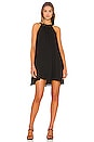 view 4 of 4 Ruched Ruffle Shift Dress in Black
