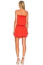 view 3 of 3 Strapless Smocked Mini Dress in Tangerine