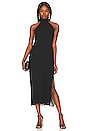 view 2 of 3 Halter Midi Dress in Black