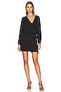 view 1 of 3 Double Ruffle Mini Dress in Black