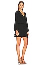 view 2 of 3 Double Ruffle Mini Dress in Black