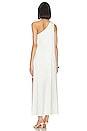 view 3 of 3 Layered One Shoulder Dress in Cream