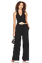 view 4 of 4 Belted Wide Leg Pant in Black