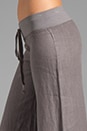 view 5 of 6 Wide Leg Linen Pant in Carbon