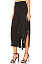 view 2 of 4 Asymmetrical Ruffle Pant in Black