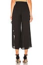 view 3 of 4 Asymmetrical Ruffle Pant in Black