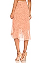 view 3 of 4 Ruffle Hem Wrap Skirt in Reef