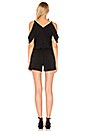 view 3 of 3 Cold Shoulder Romper in Black