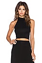 view 1 of 3 Halter Crop Top in Black