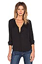 view 1 of 4 Surplice Back Long Sleeve Top in Black