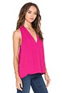 view 2 of 3 Surplice Tank in Peony
