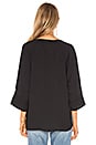 view 3 of 4 Oversized Surplice Top in Black