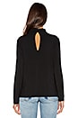 view 3 of 4 Surplice Turtleneck Top in Black