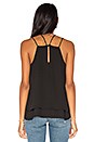 view 3 of 4 Double Strap Layered Cami in Black